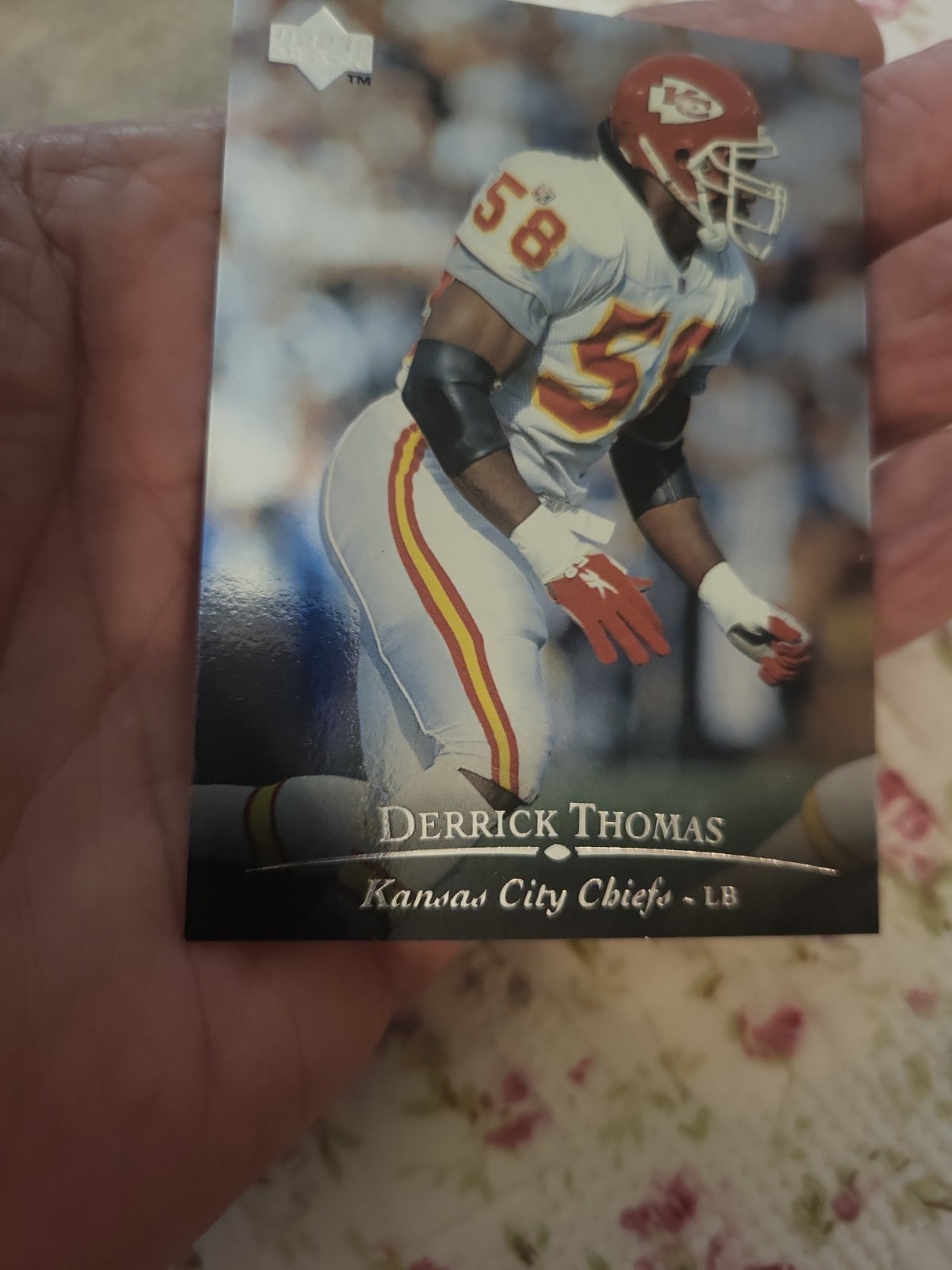 1996 Upper Deck Silver Collection #195 Derrick Thomas. Alabama& Kansas C. Chiefs