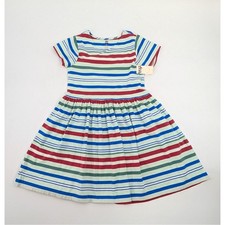Tea Collection Wrap Dress Girl Size 12 Garden Party Striped Nautical