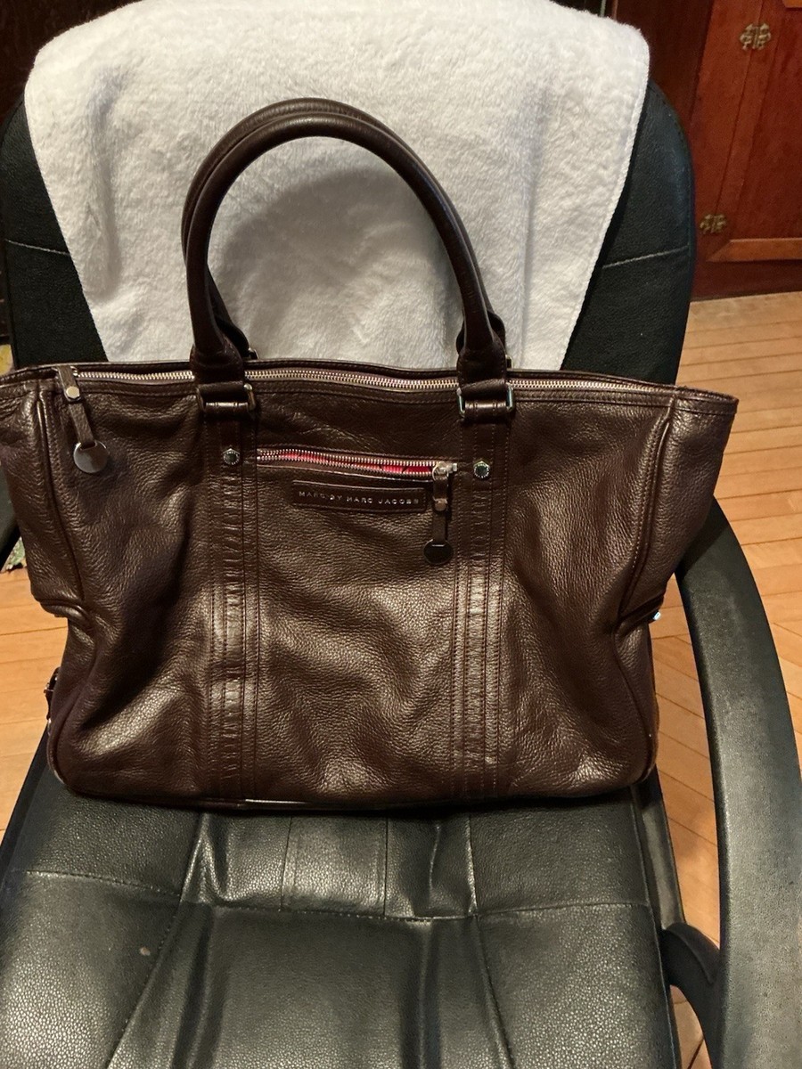 Marc by Marc Jacob's Dark Brown Leather Tote Y2K Style Shoulder
