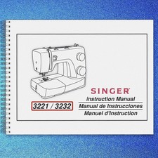 SINGER 3221-3232-SIMPLE Sewing Machine User Manual Instruction Book
