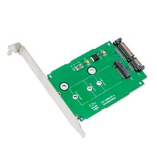 Open Box-M.2 NGFF to 2.5" SATA III Card with Full  Low Profile Brackets