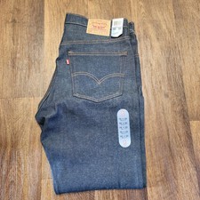 Vintage 90s Levis 505 Jeans 38 x 30 Raw Denim Dark Wash Red Tab USA Made NEW NOS