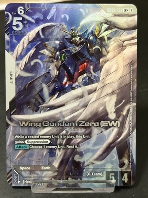 Gundam TCG Wing Gundam Zero (EW) GD05-067 LR+ Alt Art Freedom Ascension