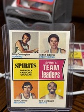 1974-75 Topps - Billy Cunningham, Mack Calvin, Tom Owens #221