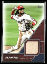 2026 Topps Series 1 Baseball CJ ABRAMS Major League Material -Nationals!