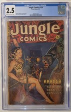 Jungle Comics #136 CGC 2.5 Fiction House April 1951