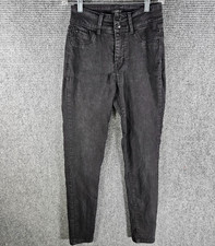 Curve Appeal Jeans Womens 2/26 Black Curve Creator High Rise Skinny Stretch