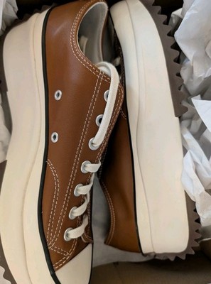 Converse Run Star Hike Platform Leather Men's Sz 10 Women's 11.5 New W Box Tan