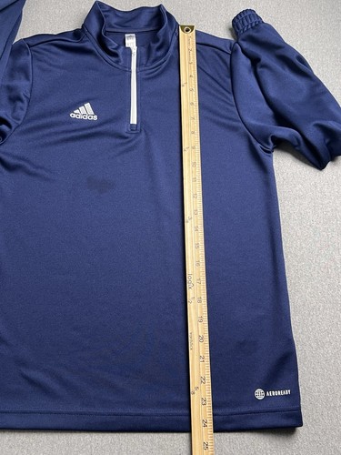 Adidas Pullover Youth Size Large Blue Aeroready 1/4 Zip Jacket - Picture 9 of 13