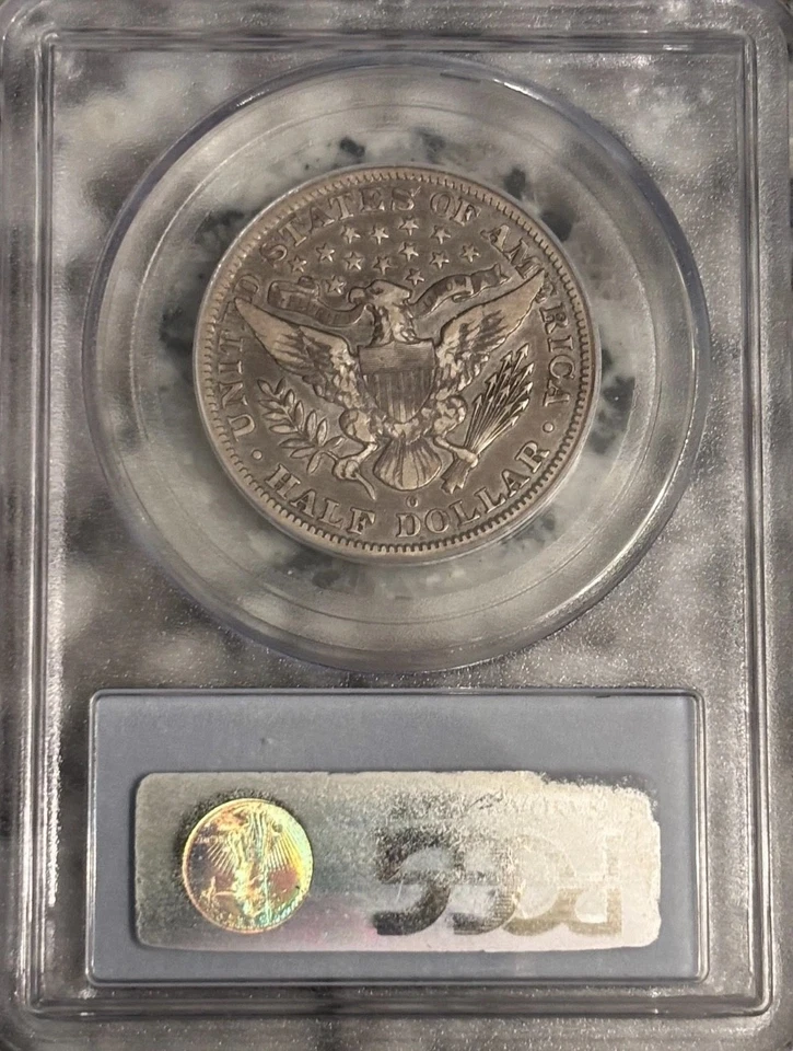 1895-O Barber Half Dollar 50c PCGS & CAC VF20 🔥 - Image 2 of 2