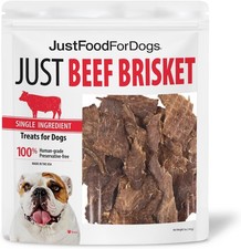 JustFoodForDogs Single-Ingredient Healthy Dog Treats, 5 Ounce Pack of 1