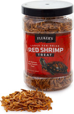 All Natural Large Sun-Dried Red Shrimp, High Protein Treats, Aquatic Turtle Food