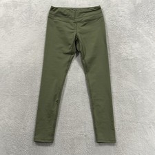 The North Face Pullon Leggings Pants Women L Green Ankle Gym Activewear FlashDry