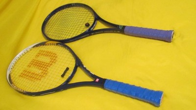 Lot of 2 Pro Kennex Graphite Vanguard 95/ Wilson US Open Tennis Racquet 4 1/2''