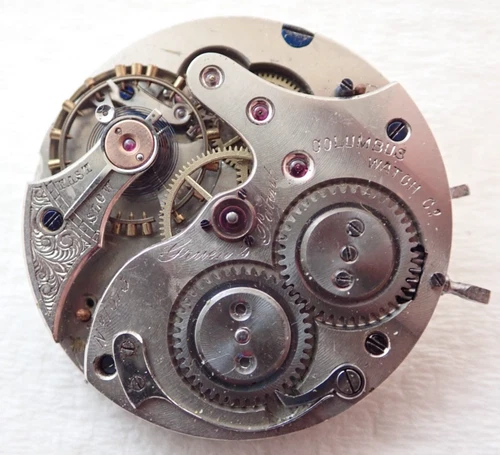 ANTIQUE 16s COLUMBUS WATCH CO GRUEN PATENT HUNTER POCKET WATCH MOVEMENT