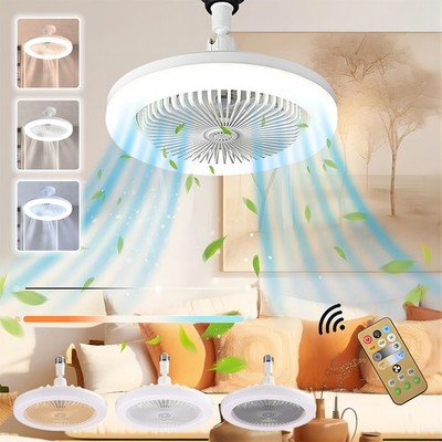 LED Deckenleuchte mit Ventilator Dimmbar Deckenlampe Deckenleuchte Fernbedienung