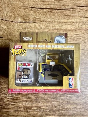 Funko Bitty Pop! NBA LeBron James LA Lakers Basketball Arena Factory Sealed NEW