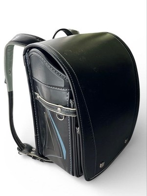 Generic Black School Backpack with Cover Adjustable Straps Front Pocket