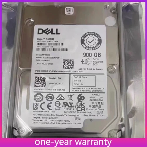 ST900MP0026 Dell XTH17 0XTH17 900GB 15K 2.5" SAS 12Gbps HDD v6 14G 15G 16G
