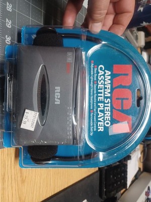 RCA Portable Stereo Cassette Tape Player AMFM Radio Bass Boost RP-1820 BRAND NEW