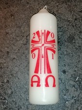 Kerze Taufkerze zum Selber Gestalten 17 cm weiß Kommunion Konfirmation Taufe