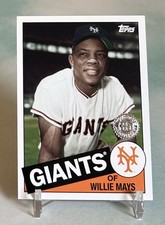 Willie Mays 2020 Topps Update Series #85TB-25 1985 35th Anniversary Giants HOF
