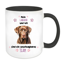 Hunde Tasse, Labrador, braun, lustige Sprüche Tasse, verschiedene Farben A6347