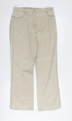 Viyella Damen beige Baumwolle Petite Hose, Größe 10