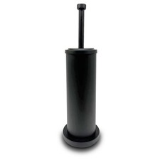 Matte Black Toilet Bowl Brush with Holder, Durable Bathroom Cleaning Tool, Mo...