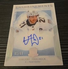 2017-18 Upper Deck The Cup Enshrinements Autographs Vincent Trocheck Auto /99