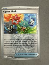 Pokemon TCG * SV Prismatic Evolutions * 118/131 Ogre's Mask U REVERSE HOLO * NM