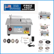 Compact Miniature Table Saw for Precision Woodworking - 7 Speed Adjustable Power