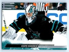 2022-23 Upper Deck #145 Kaapo Kahkonen San Jose Sharks
