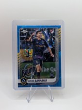 2025 Topps Chrome MLS #30 Lucas Sanabria Blue Lava Refractor