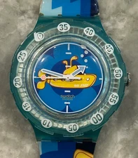 Swatch – Yellow Sub -  SDL101 –  1997 –  Original Box -  Scuba 200 - Submarine