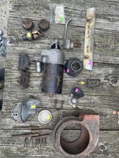 C1 Corvette 53-62 Lot Assorted Parts Blower Housing Light Switch Fuel Pump Etc