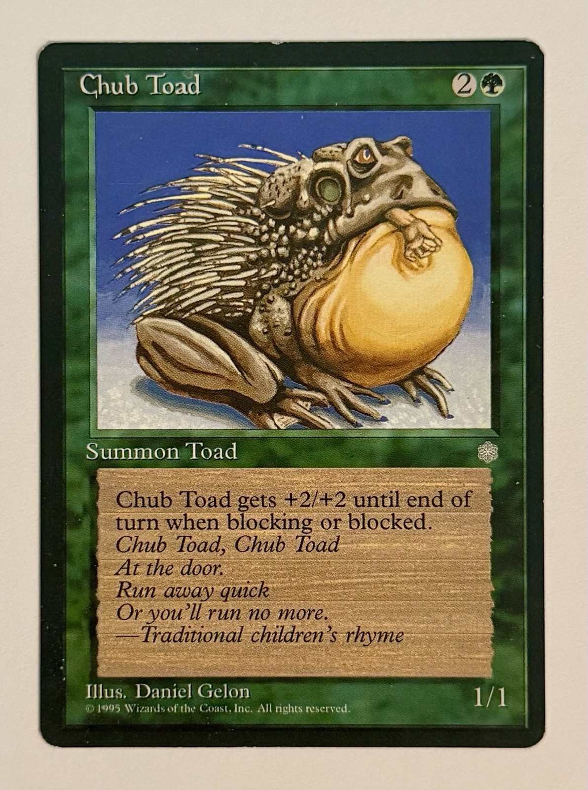 Chub Toad Common Ice Age Magic: The Gathering MP MTG