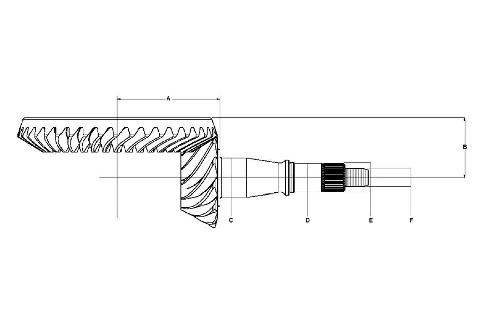For GMC Sierra 1500 2008-2016 American Axle 40095196 Ring & Pinion Gear Set - Imagem 2 de 2