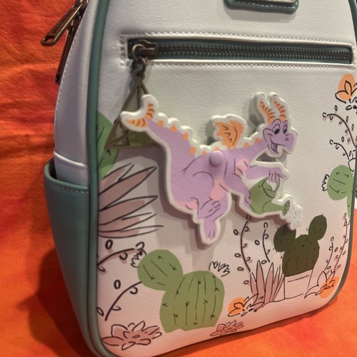 2023 Disney Parks EPCOT Flower & Garden Festival Figment Loungefly Backpack NWT - Picture 2 of 7