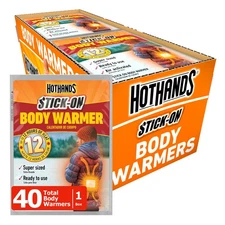 HotHands Stick-On Body Warmers, 40 Pack