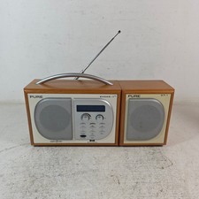 Pure Evoke-1 XT Digital Radio DAB With XT-1 side speaker Tested and Working