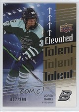 2024-25 Upper Deck PWHL Elevated Talent Gold 7/299 Loren Gabel #ET-18 1r3f