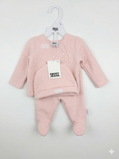 DKNY Jeans Baby Girl 3-Pc Outfit Set Pink Newborn 0-3 Months Gift Set G11128NB