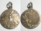 ANTIGUA MEDALLA RELIGIOSA CRISTIANA CATÓLICA SAN MICHEL TERRASANT DRAGÓN