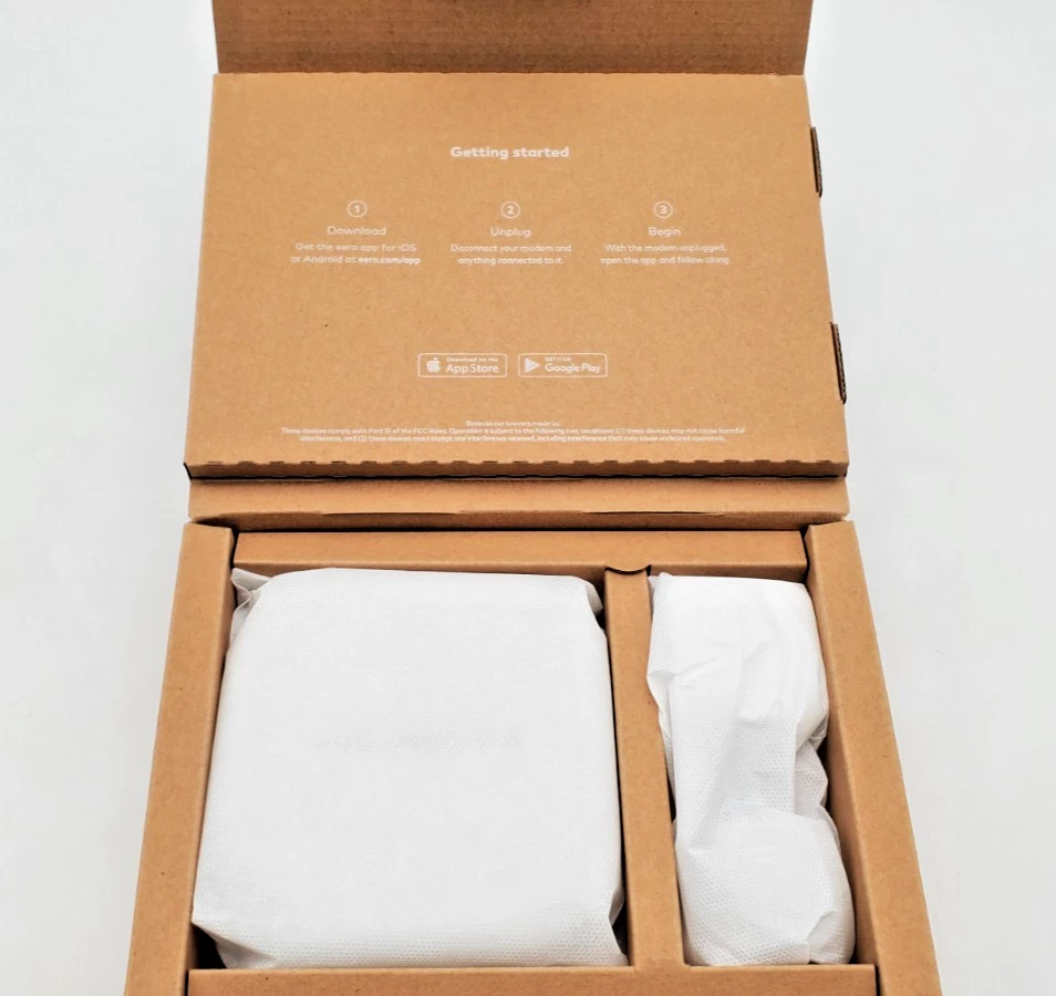 EERO Pro 2nd Generation B010001 AC Tri-Band Mesh Router - White New Open Box - Image 2 of 4