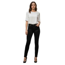 NWT J Brand 815 Elegant Mid-Rise Super Skinny Black Velvet Pants 29x30 $228