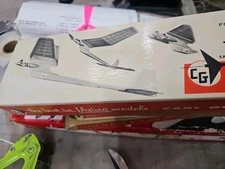 Carl Goldberg Hibthrust Viking Balsa Airplane Kit 48 In Ws Free Flight Vintage