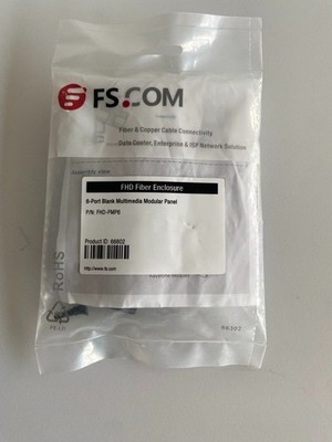 FS.com FHD Fiber Enclosure   6 Port Blank Multimedia Modular Panel (NEU/OVP)