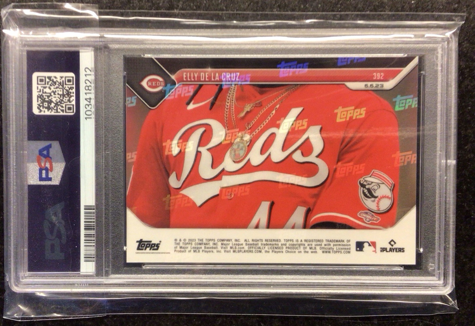 2023 Topps Now Elly De La Cruz RC Rookie Call Up #392 PSA 10 Gem Mint Low Pop view 2