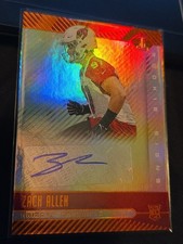 Zach Allen 2019 PANINI ILLUSIONS ROOKIE SIGNS Card #RS-ZAA Arizona Cardinals. rookie card picture